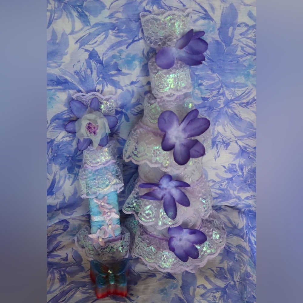 Hand Crafted Glory Of The Dawn Gypsy Bottles And Pillow Gift Set - Picture 7 of 15